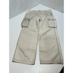 Carhartt Relaxed Fit Cargo Pants Mens 40x30 Cream Canvas Utility Work